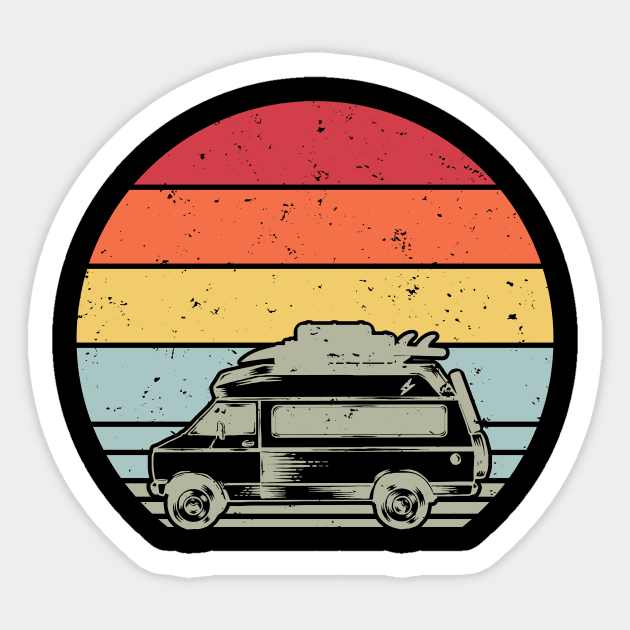 Camper Heart Tshirt Men Sticker by avshirtnation